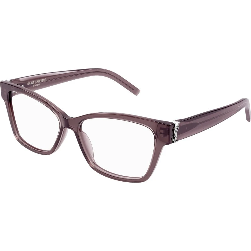 Saint Laurent SL M116 003 - Montures Optiques Cat Eye Marron Transparent