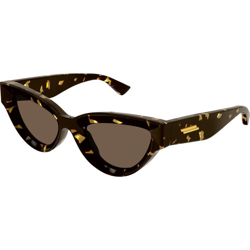 Bottega Veneta BV1249S 002 Lunettes de Soleil Cat Eye Havane