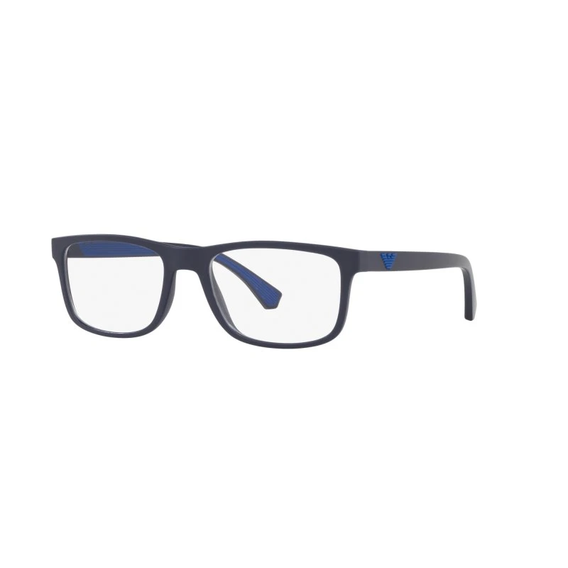 Emporio Armani EA3147 Montures Optiques Carrées Bleues Homme