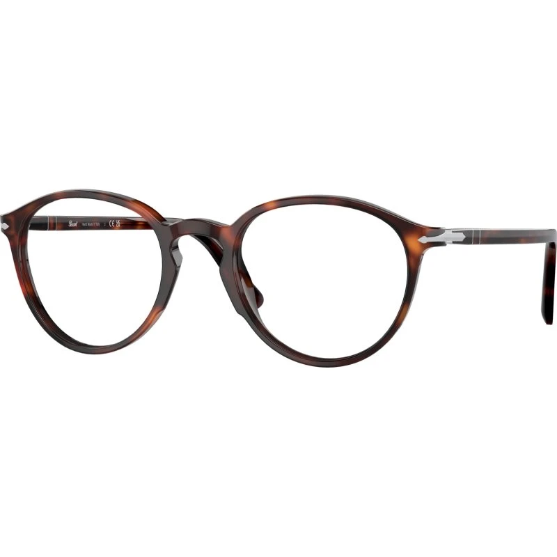 Persol PO3218V 24 Lunettes Optiques Pantos en Acétate Havane