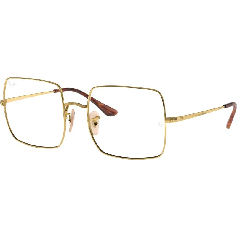 Ray-Ban RX1971V Lunettes Optiques Carrées en Métal Or pour Femme