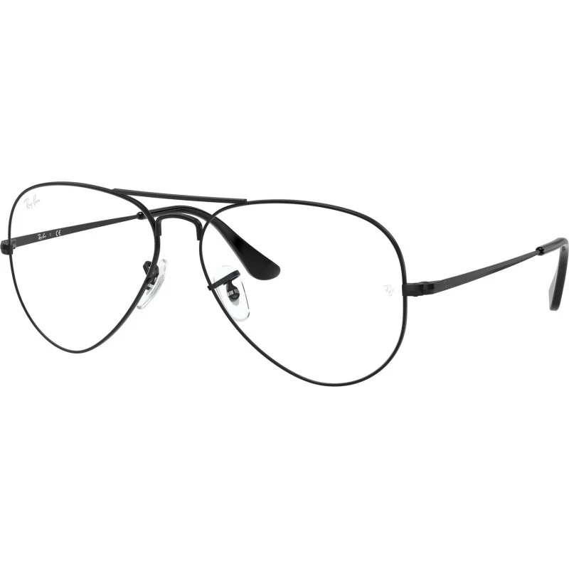 Ray-Ban RX6489 Aviator - Monture Optique Métal Noir Mat