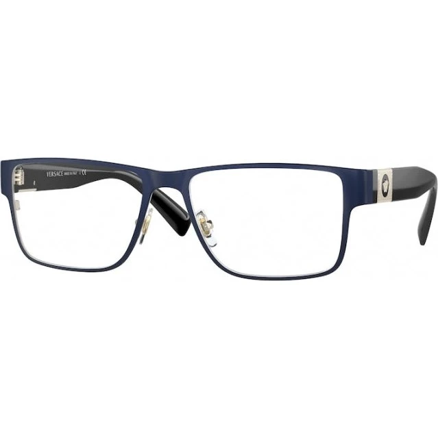 Versace Homme VE1274 1468 Lunettes Optiques Carrées Bleues