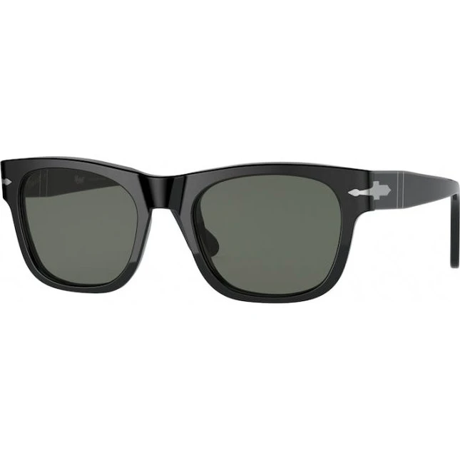 Persol PO3269S Lunettes de soleil Carrées Polarisées Noir et Vert
