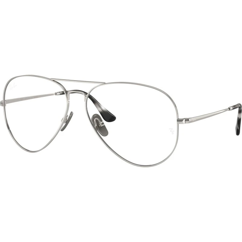 Ray-Ban RX8789 Aviator Titanium Argent - Monture Optique Unisexe