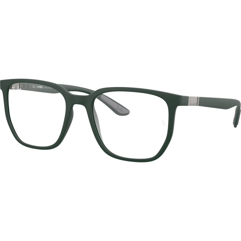 Ray-Ban RX7235 8062 Montures Optiques Géométriques Vert Transparent