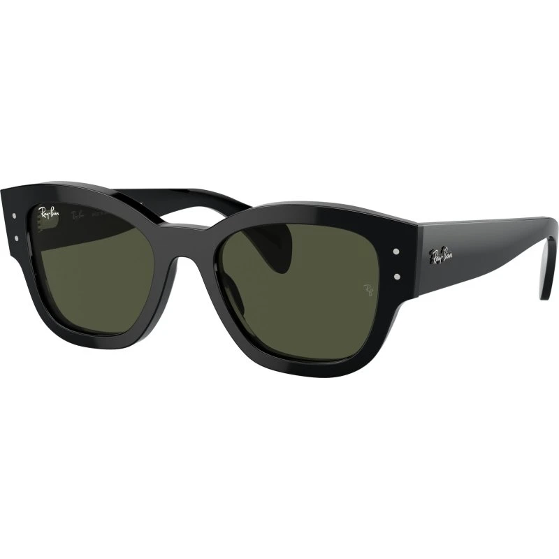 Ray-Ban RB7681S Jorge Lunettes de Soleil Carrées Noir et Vert