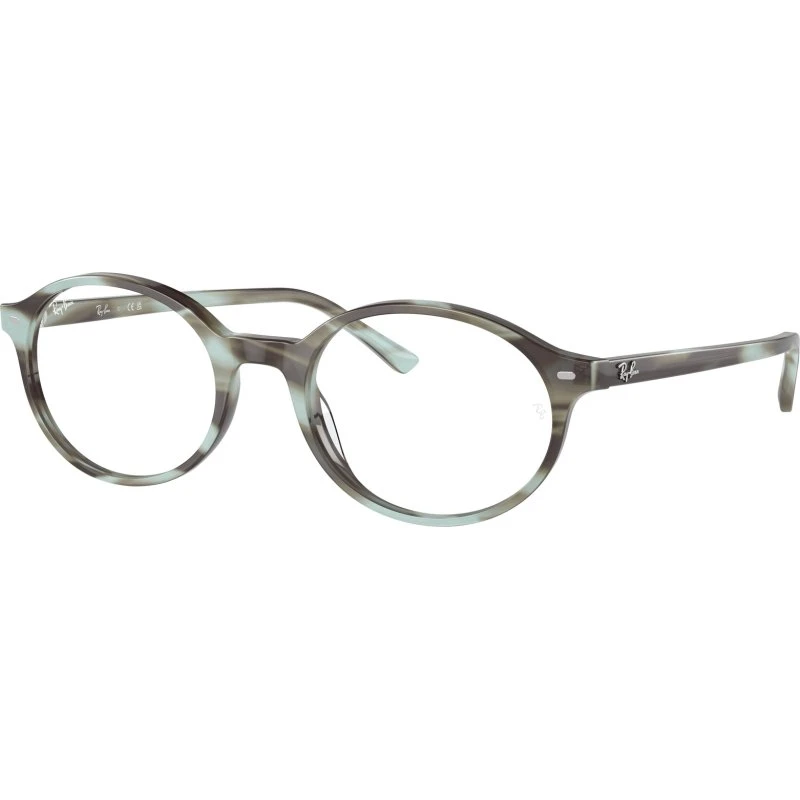 Ray-Ban RX5429 Montures Optiques Rondes en Acétate Vert Transparent