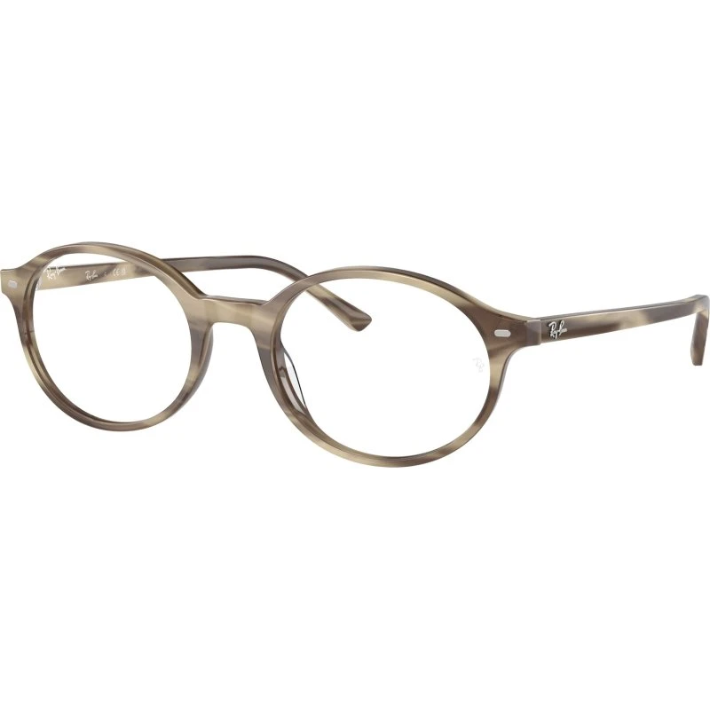 Ray-Ban RX5429 Montures Optiques Rondes en Acétate Beige