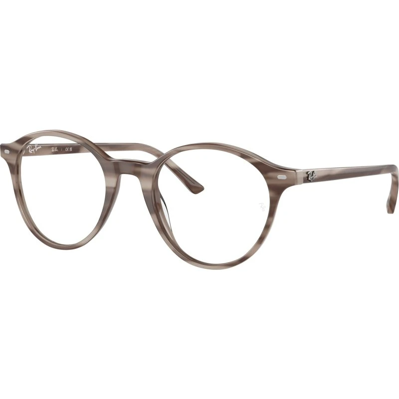 Ray-Ban RX5430 Bernard - Monture Optique Pantos en Acétate Gris Transparent