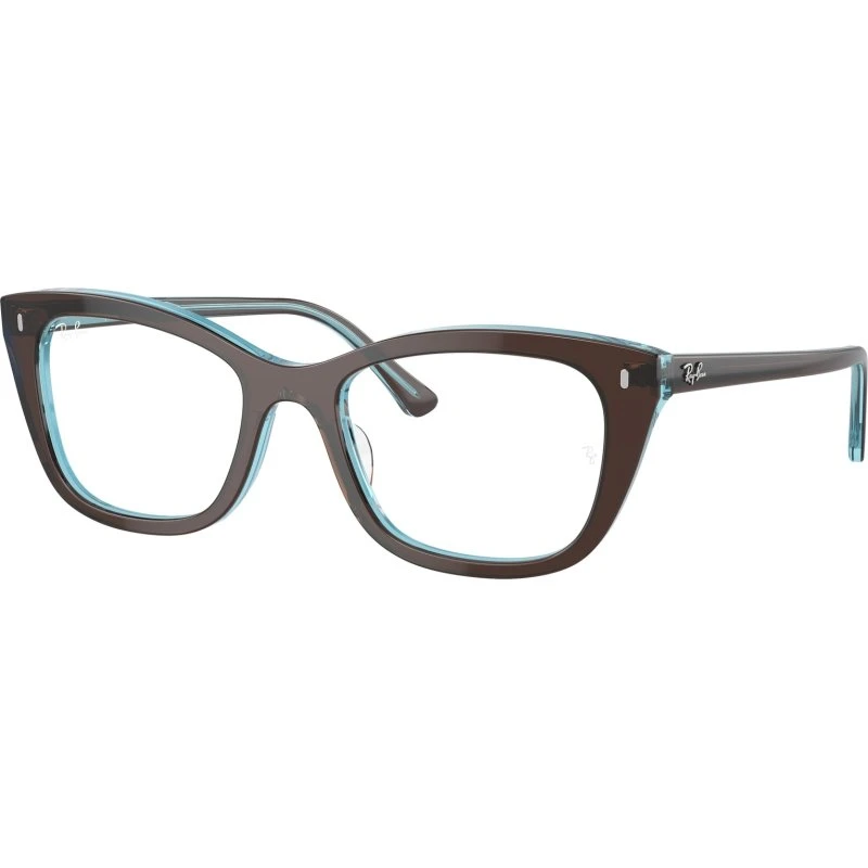 Ray-Ban RX5433 8366 Montures Optiques Acétate Marron Transparent
