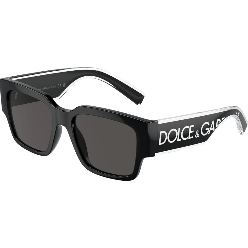 Dolce & Gabbana DX6004 Lunettes de soleil Enfant Carrées Noires/Grises