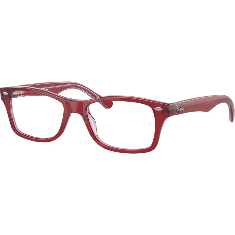 Ray-Ban RY1531 3960 Montures Optiques Carrées Rouges pour Enfant