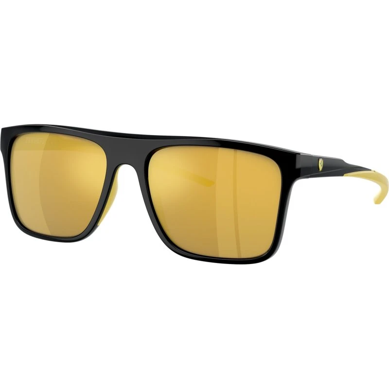 Ferrari Scuderia FZ6006 Lunettes de Soleil Carrées Noir et Or