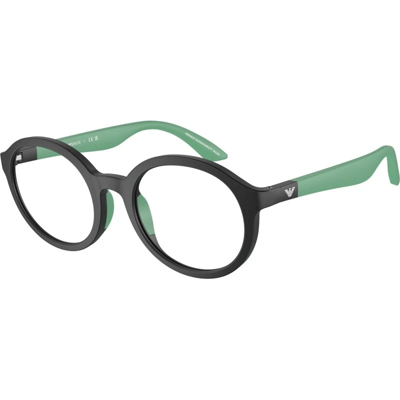 Emporio Armani Enfant EK3005 5001 - Montures Optiques Rondes Noires