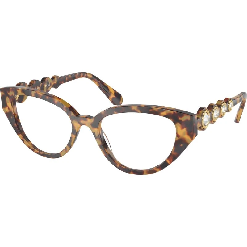 Swarovski SK2024 1040 : Montures Optiques Géométriques en Acétate Tortue