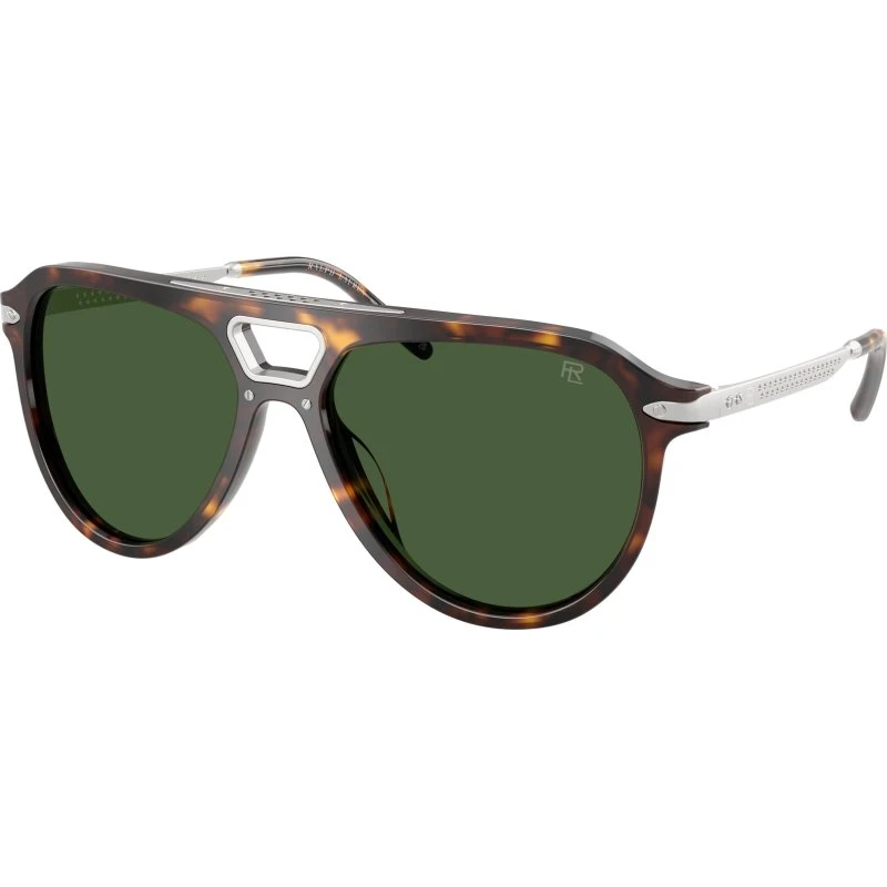 Ralph Lauren RL8228U Lunettes de Soleil Aviateur Marron et Vert