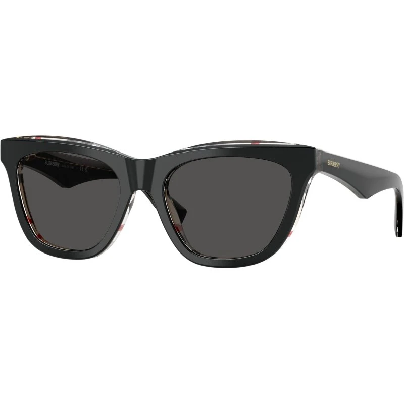 Burberry BE4435 Lunettes de Soleil Cat Eye Noir et Gris