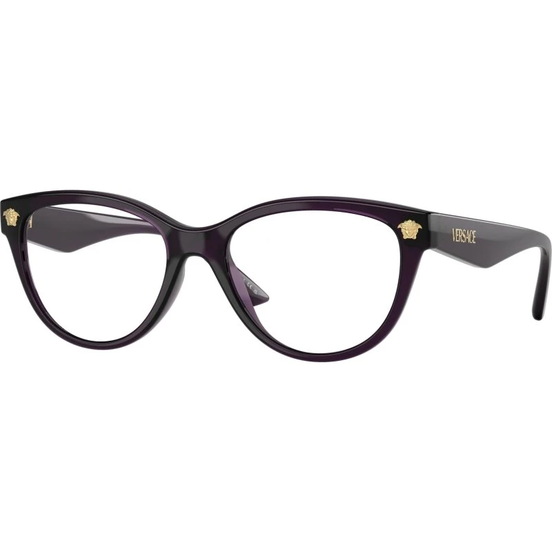 Versace VE3365U 5263 Montures Optiques Cat Eye Violet Transparent