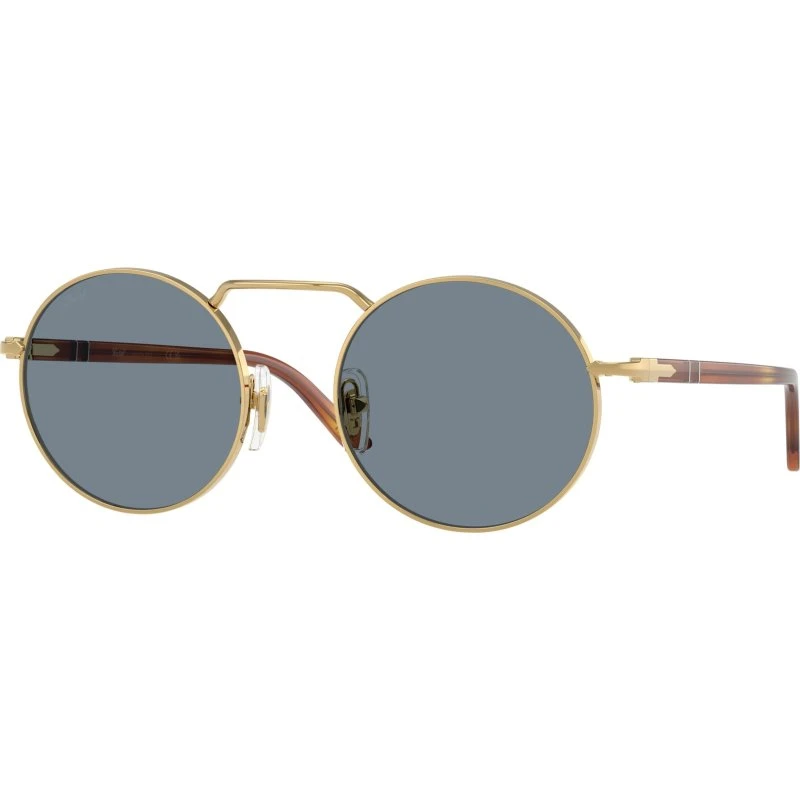 Persol PO1019S Lunettes de Soleil Carrées Métal Or et Bleu
