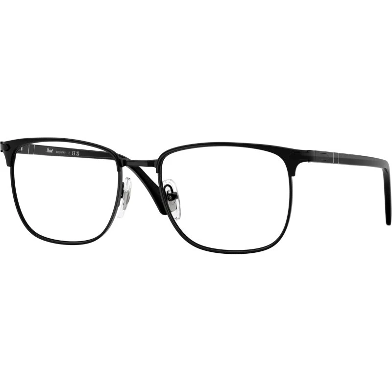Persol PO1021V 1078 Montures Optiques Carrées en Métal Noir