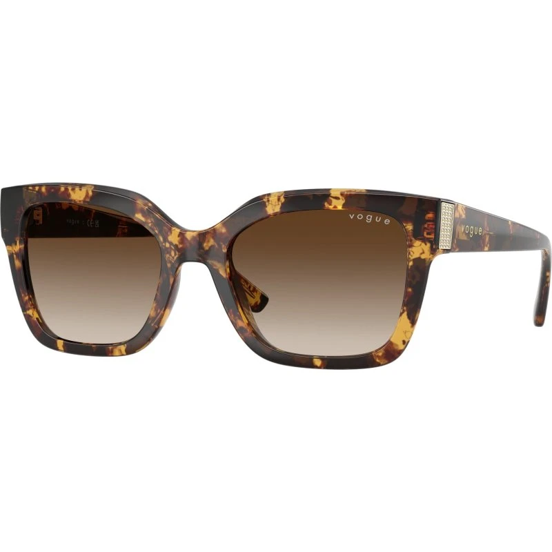 Vogue Eyewear VO5613SB Lunettes de Soleil Carrées Écaillé Marron