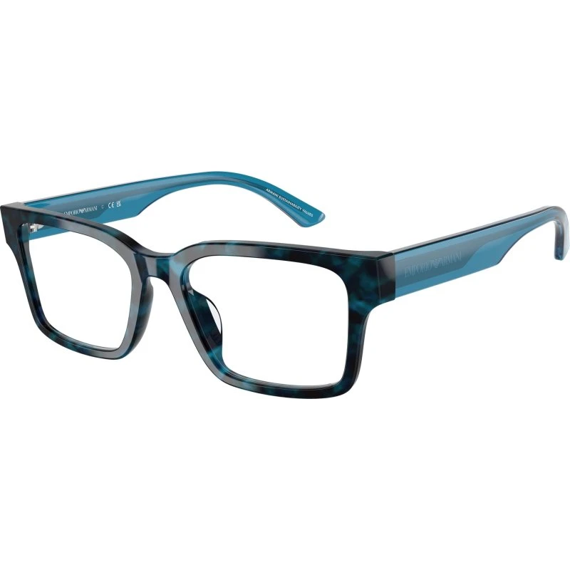 Emporio Armani EA3245U 6180 - Montures Optiques Carrées Bleues