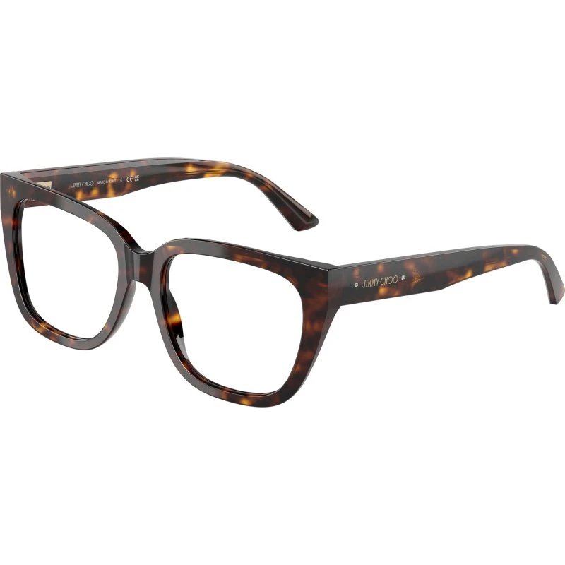 Jimmy Choo JC3019B 5002 - Montures Optiques Carrées en Acétate Tortue