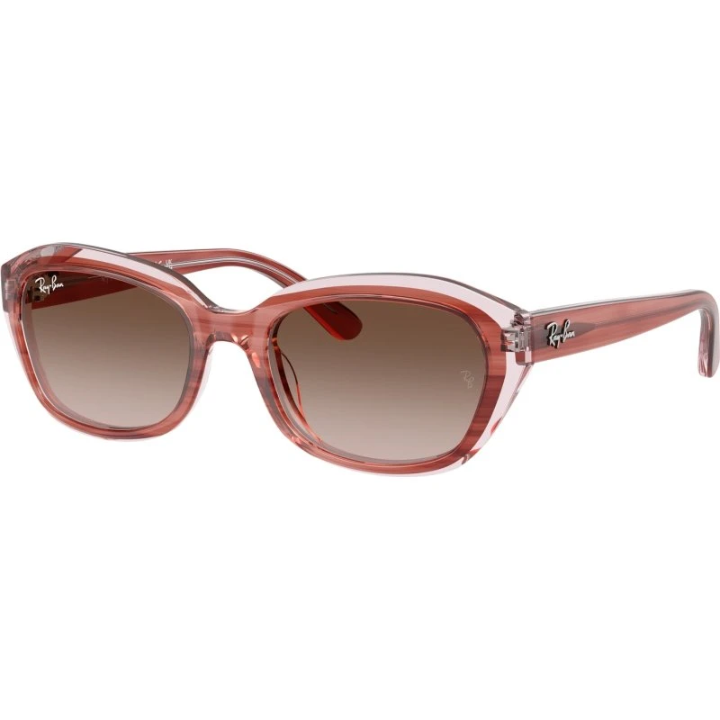 Ray-Ban Enfant RJ9081S Lunettes de Soleil Géométriques Rose Marron