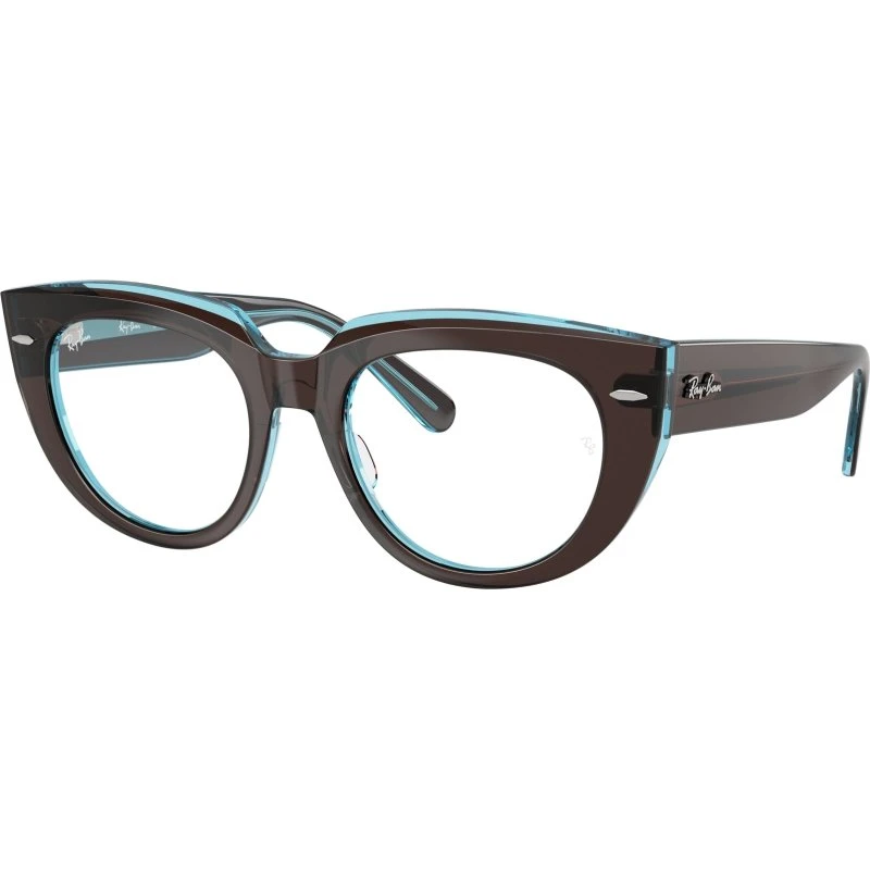 Ray-Ban RX5586 Doreen - Montures Optiques Carrées en Acétate Marron