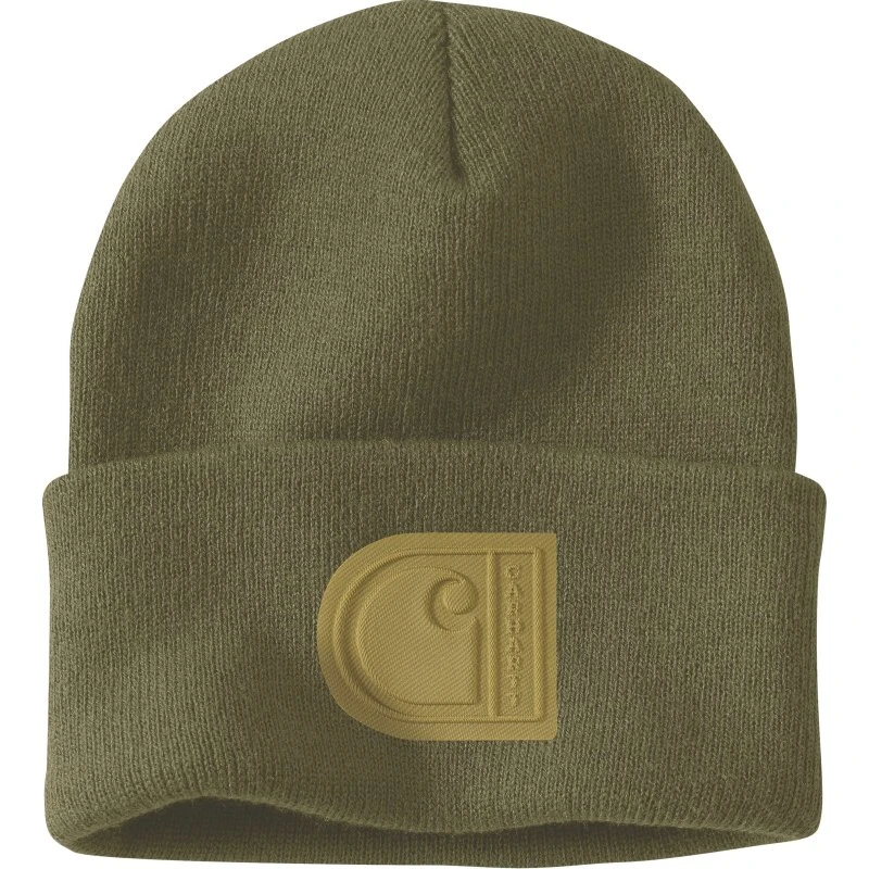 Carhartt Bonnet à revers C Patch Dark Bronzed Green