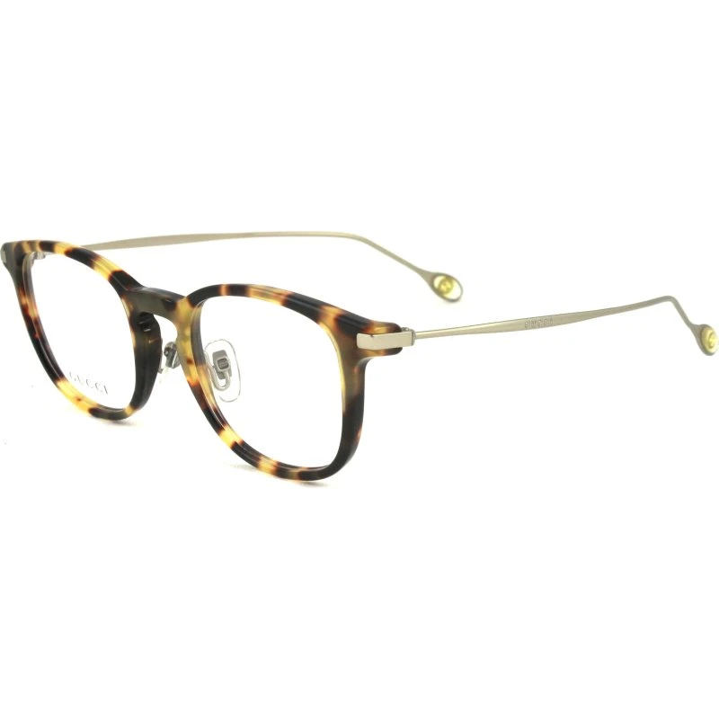 Gucci GG1073 K8S/22 Montures Optiques Rondes Éclat Havane Clair