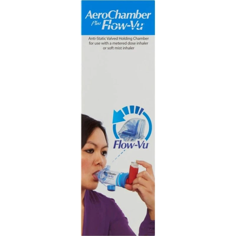 AeroChamber Plus Flow-Vu, Chambre d'inhalation avec embout buccal
