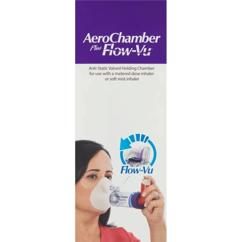 AeroChamber Plus Flow-Vu Chambre d'Inhalation avec Masque, Small