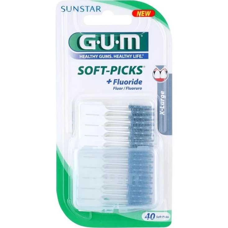 Sunstar Gum Soft-Picks Brossettes interdentaires extra larges, 40 pièces
