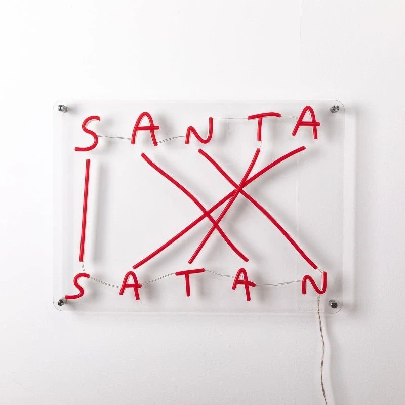 Seletti Santa-Satan Applique Murale LED Rouge