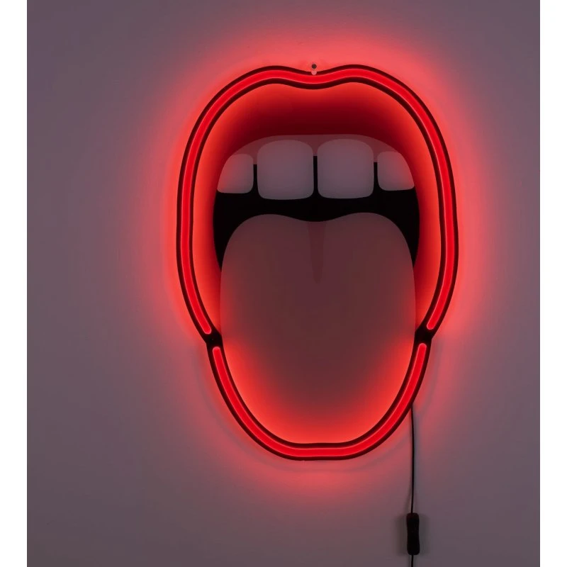 Seletti Studio Job Applique Murale LED Tongue Rouge