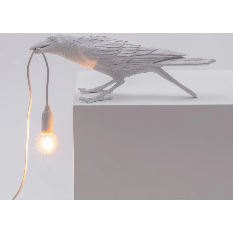 Seletti Bird Lamp - Lampe de table LED design blanc