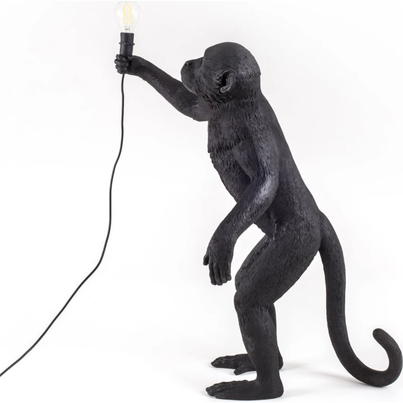 Seletti Monkey Lamp - Lampe de Table Singe Noir