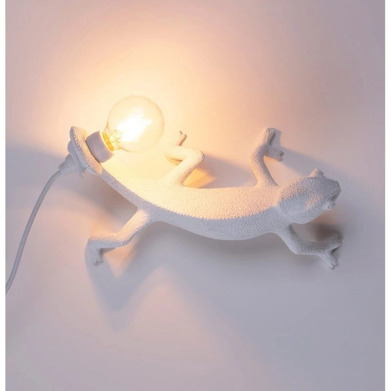 Seletti Chameleon Lamp Going Down - Applique Murale Blanche