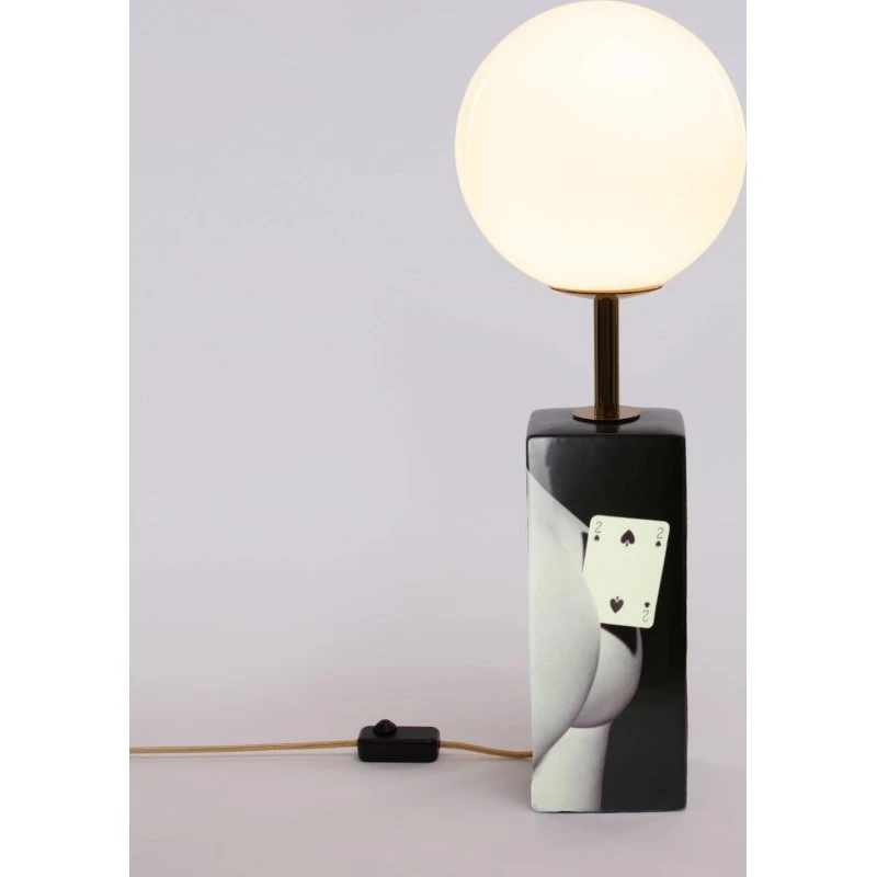 Seletti Lampe de Table Toiletpaper Two of Spades