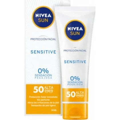 NIVEA Protection Solaire Visage Peau Sensible SPF50 50 ml