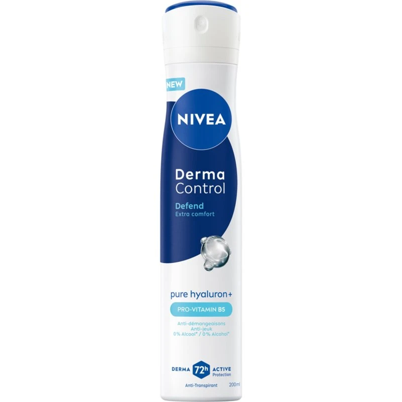 Nivea Derma Control Defend Déodorant Spray 72H 200 ml