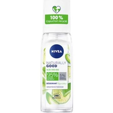 NIVEA NATURALLY GOOD Déodorant Femme Aloe Vera Bio Spray 75ml