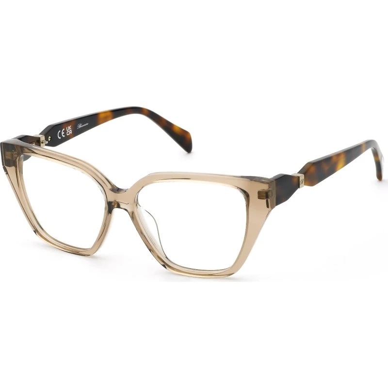 Blumarine VBM247 07AY Montures Optiques Papillon en Acétate Marron