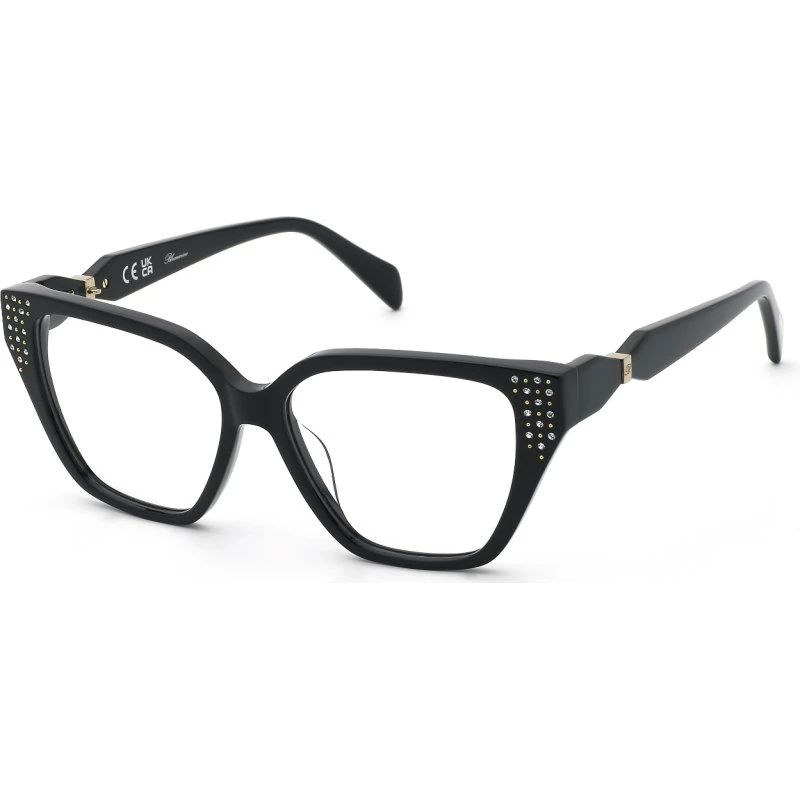 Blumarine VBM247S 700S Montures Optiques Papillon en Acétate Noir