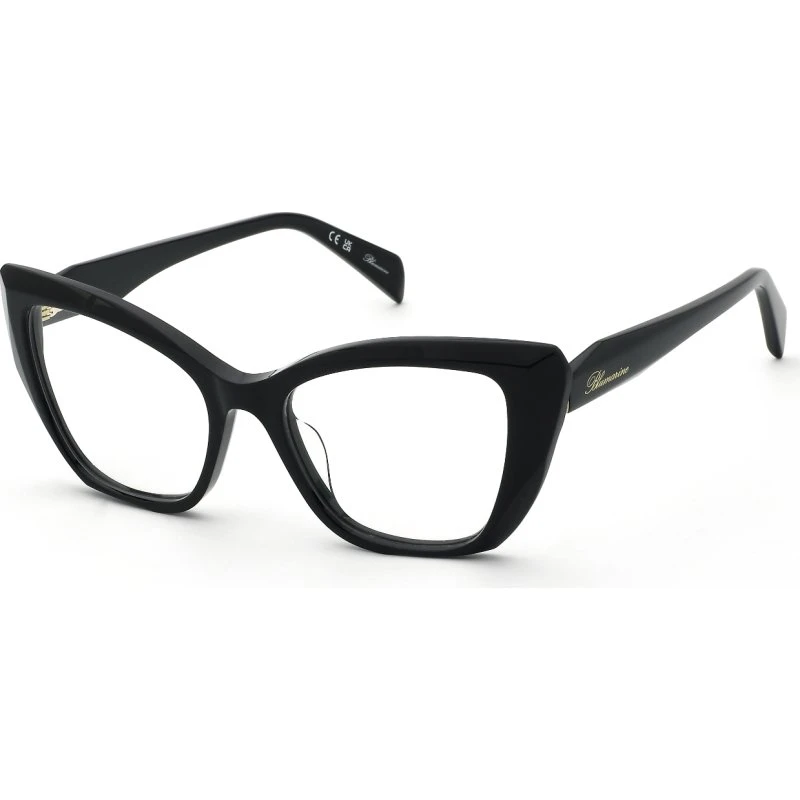 Blumarine VBM249S 700 Lunettes de Vue Papillon en Acétate Noir