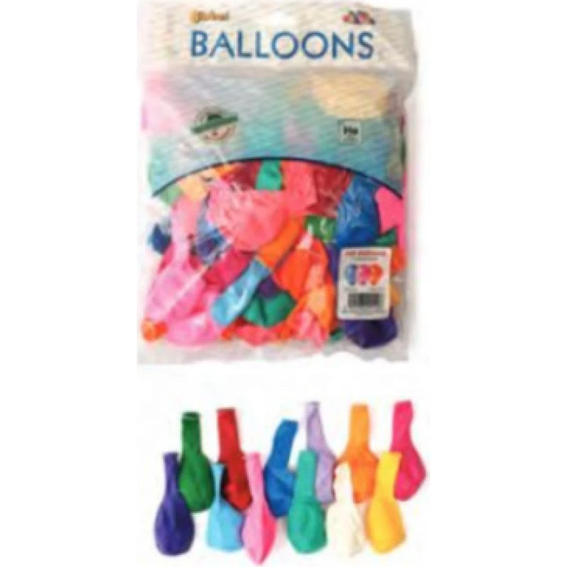 L'univers de PIWI — 100 ballons de baudruche assortis 25 cm