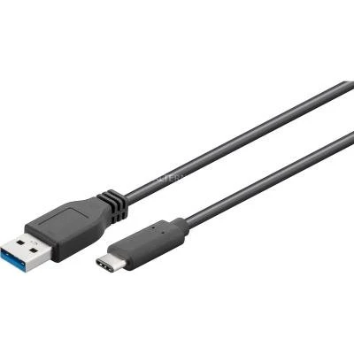 Goobay Câble USB 3.0 Type A vers Type C - 3 m - Noir