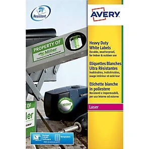 Avery Étiquette Laser Ultra-Résistante 99,1x38,1 mm - 280 unités